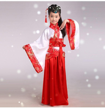 Детей новый китайский костюм Hanfu детская одежда из династии тан костюмы косплей ну вечеринку платье 110 — 140 см