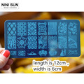 10PCS lot Nail Konad Image Stamp Plate Stainless Steel DIY Manicure Polaco Printer Tool Templates Nail