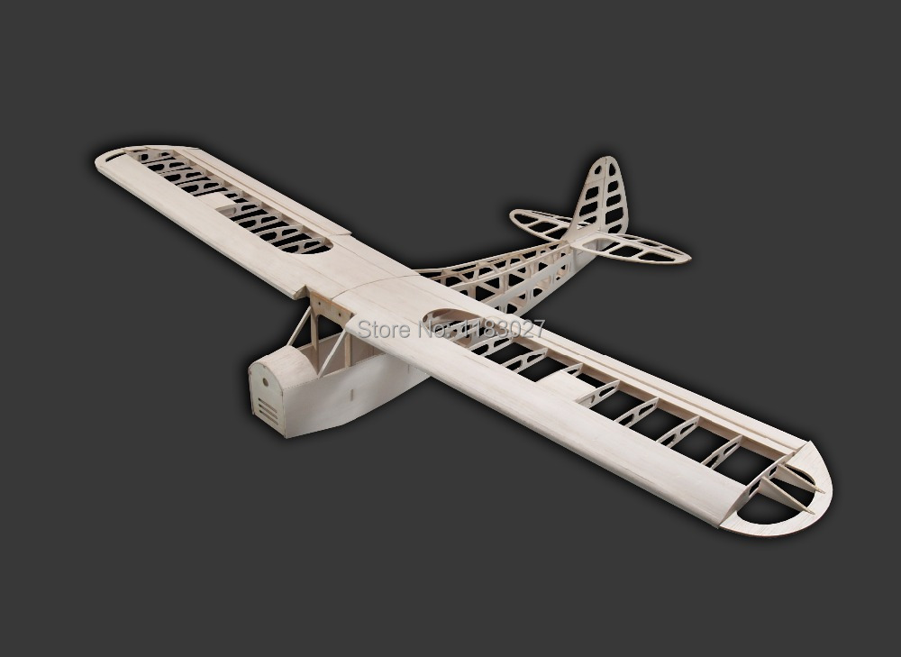 Free Shipping Balsa Wood Airplane Model J3 Balsa Kit-in Toys &amp; Hobbies 
