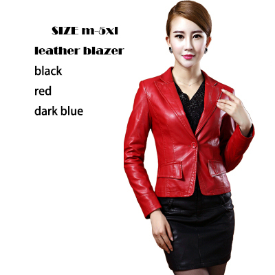 Womens Leather Jackets Grid Zip Coat Of Leather Wo...
