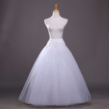 2016 Hot Sale Cheapest A-Line White Wedding Petticoat Free Size Bridal Slip Underskirt Crinoline White For Wedding Dresses