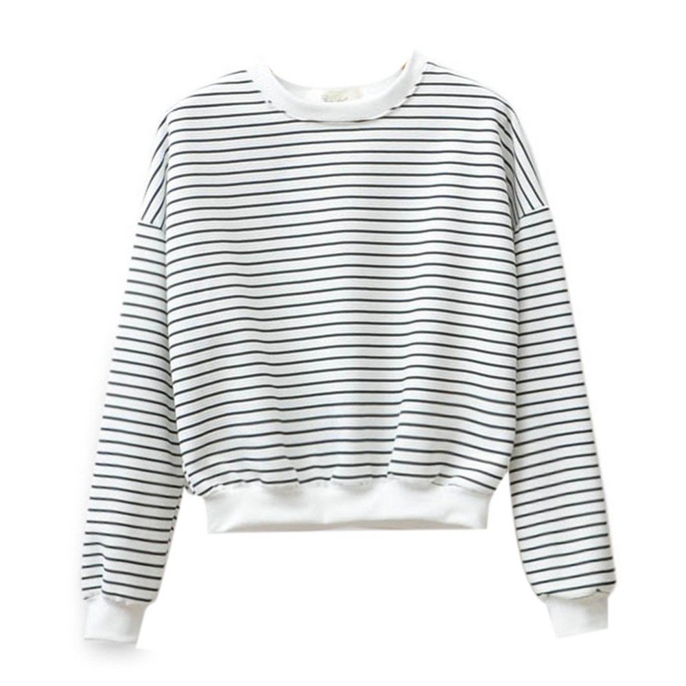 white striped sweatshirt