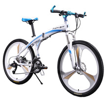 New 601 Richbit Bicycle 26inch Mens Aluminum Folding Mountain Bike 27 speeds 3 spokes Mountain Bike