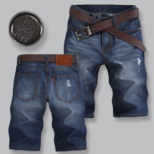 2016 Summer Men Short Jeans Denim Trousers Hot Sale Fashion Casual Male Men Jeans Pants Size 28-38