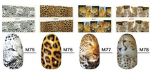 Sexy Leopard Animal Water Transfer Nail Sticker 12Designs 10sheets DIY Nail Beauty Accessories Full Cover Nail