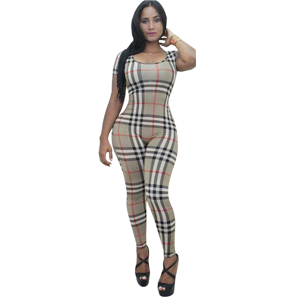 New Fashion Summer Jumpsuit Sexy Short Sleeve Jumpsuits Women Bodycon Bandage Night Clubwear Rompers Plus Size