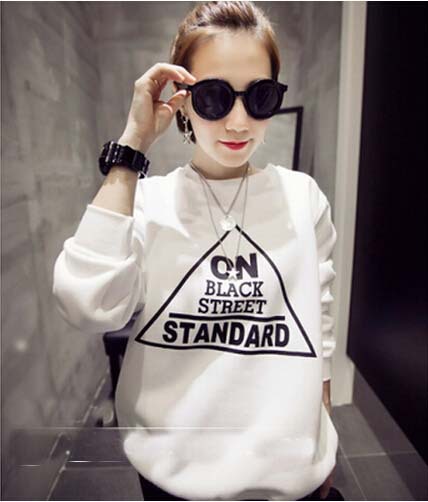 Harajuku Fashion style letters printed Casual swea...