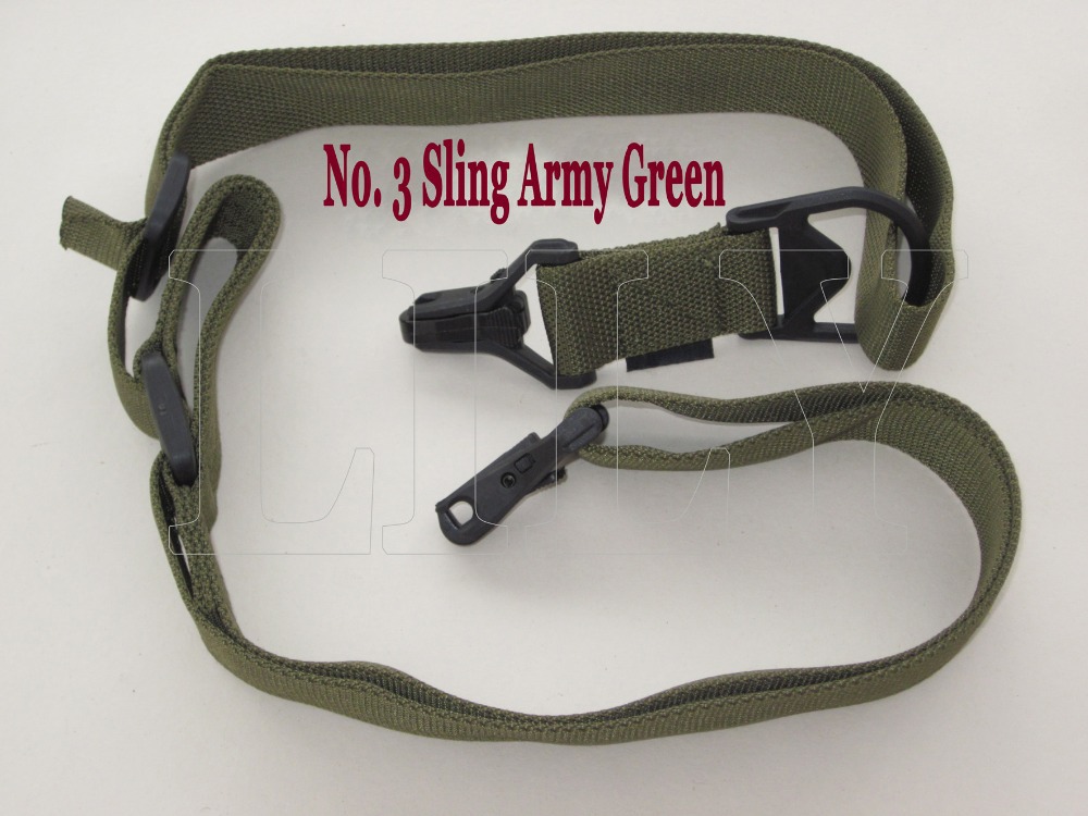 Free shipping high quality High strength No 3 Hunter Tactical rifle sling Army Green gun with