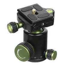 SYS60 Professional Gimbal Swivel Panoramic SLR DSLR Camera Tripod Monopod Ball Head Ballhead with Quick Release Plate 1/4″ Screw