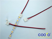 5pcs lot 10mm 2pin LED strip connector wire for 5050 5630 5730 single color strip free