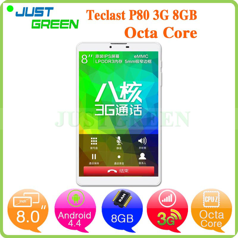 8 inch 1280 x 800 IPS Screen Original Teclast P80 WIFI 3G Octa Core 1GB RAM