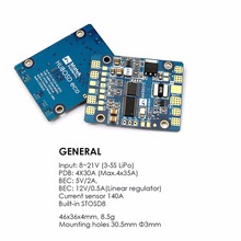 Matek HUBOSD eco H Power distributon board HUB OSD PDB CURRENT SENSOR W/ BEC 5V &12V For QAV210 QAV R 220 FPV Racing Mini Drone