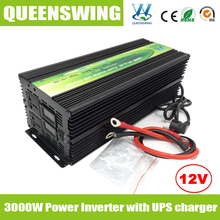 Queenswing инвертор 3kw / 3000 Вт DC12V AC220V с ибп зарядное устройство и цифровой дисплей ( QW-M3000UPS )