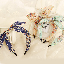 2015 New Arrival Fashion Butterfly Bow Flower Hair Garland Lovely Rabbit Ear Headband for Headwear Women
