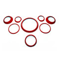 8pcs set Red Car Dashboard Decal Sticker for MINI Cooper JCW Countryman R60 John Cooper Works