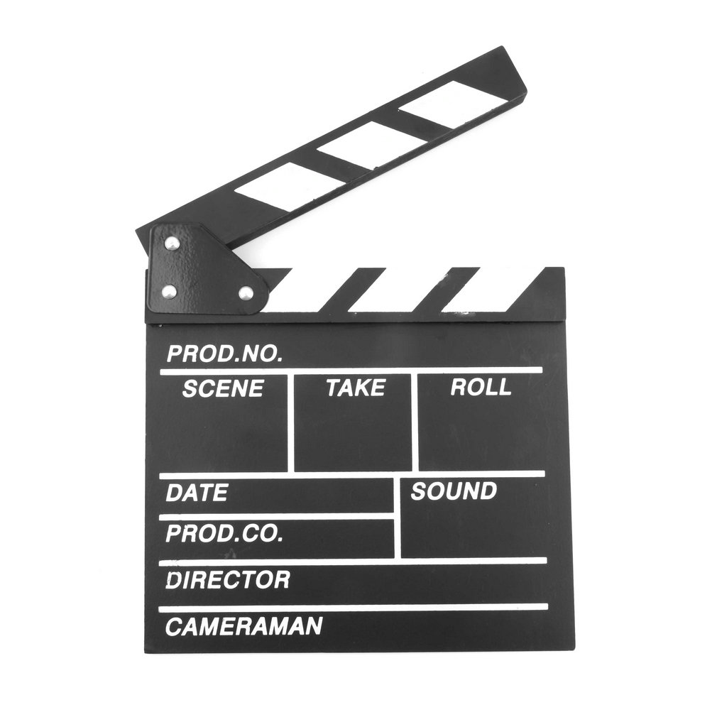 Director Video Scene Clapperboard TV Movie Clapper Board Film Slate Cut Prop Wholesale