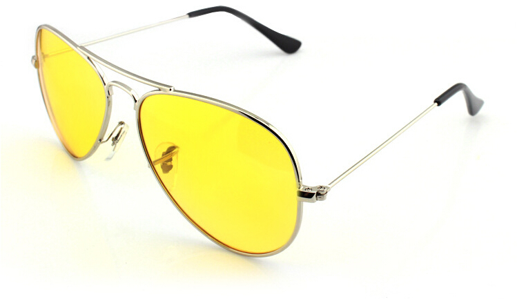 Унисекс ночного вождения UV400 очки с антибликовым покрытием видение безопасности водителя солнцезащитные очки желтые линзы