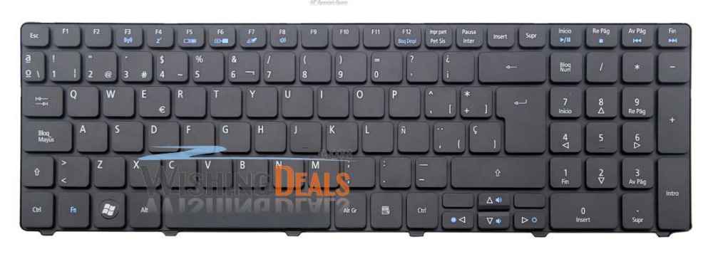 NEW SP Spanish Spain black Keyboard for Acer Aspire 7735 7735G 7735Z 7735ZG 7736 7736G 7736Z
