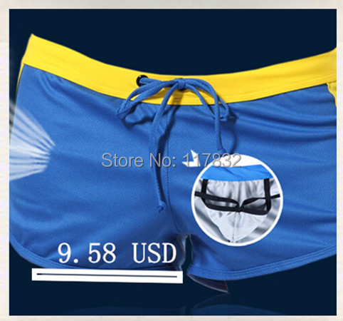 Men s leisure low waist aro shorts man running sports exercise men home wear sexy male