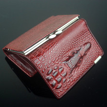 Free shipping Genuine leather women mini wallets Crocodile 3D mini purse wholesale 2014 new fashion woman