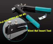 50 unids kit M3-M8 Rviet Nut Tool insertar tuerca arma tuerca remachadora Nut envío gratis herramienta de inserción