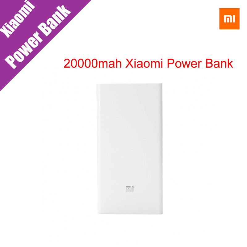 Оригинал Xiaomi Mi Power Bank 20000 мАч Новый Портативный Мобильный Банк Питания М. И. Зарядное 20000 мАч Dual USB Для Телефона, нетбук