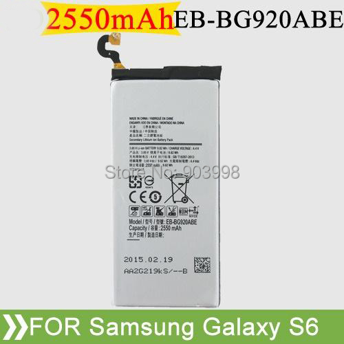 Lot Genuine EB-BG920ABE 2550mAh Battery For Samsung Galaxy S6 G920F Batterie Batteria Batterij AKKU.jpg