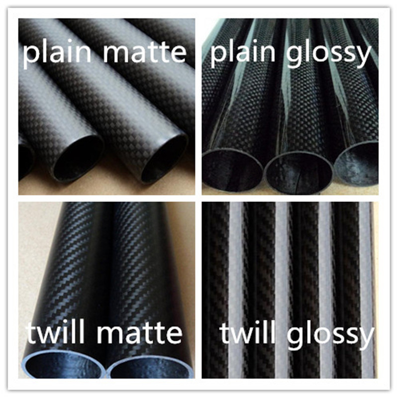 Roll Wrapped UK Stock~~ 1x OD 24mm x ID 22mm x 500mm 3k Carbon Fiber Tube