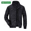 Wildgeeker Men s Jackets Windbreaker Big Size Solid Slim Hoodie 2017 Army Green Jeep Spring