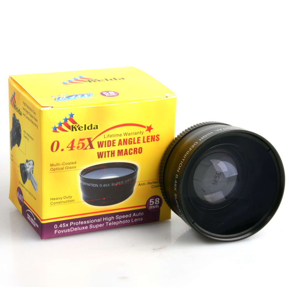 High Quality 58mm 0.45X Super Wide Angle camera Lens for Canon DSLR T1i