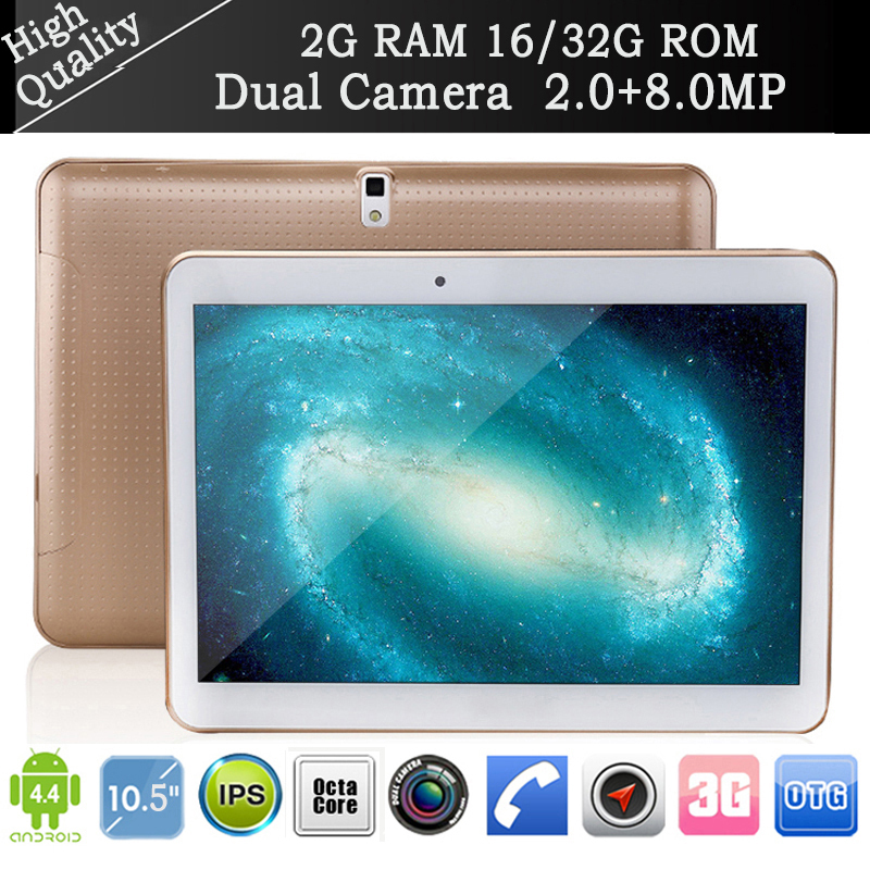 NEW 10 5 Tablet pc Octa Core mtk6592 andriod 4 4 2 Dual SIM 3G phone