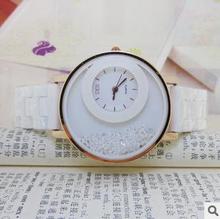 Envío gratis, el nuevo 2013 mesa de cerámica regalo de san valentín chino mesa de ping directa reloj de diamantes arenas movedizas