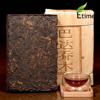 pu erh tea New Arrival Top Quality Bada Mountain Ripe Brick puer tea Fragrant Aroma Compressed