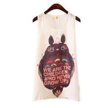 Hot Sale Womens Girls Chiffon Printed Tank Top Vest Sleeveless T Shirt Blouse Tops