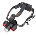New 3 LED Headlight 8500Lm XML T6 2R5 Rechargeable Headlamp High Power Head Light Torch For