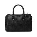 Occident Style Boston Bag Fashion Knitting Handbag Women Designer Woven Pattern Bag Ladies Luxury Elegant Shoulder