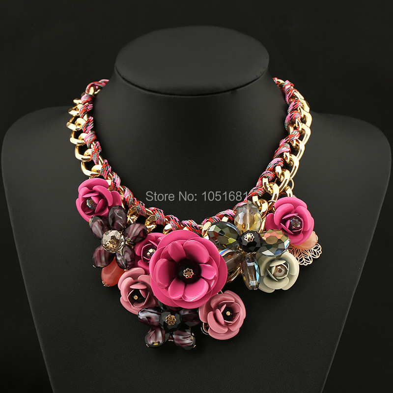 New design spring 2014 gold chain necklace pendant statement necklace major luxury jewelry wholesale