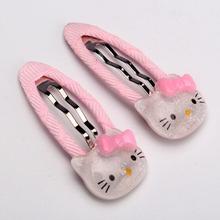 2pcs/pair New Arrival Hello Kitty Baby Girls Hair Accessory,Girls Hairpins,Cartoon Hair Clips,mini pins,headwear,hair bands