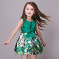Flower Summer Tutu Fashion 2016 Infantil Party Princess Vestidos Girls Costume Dresses Kids Toddler Floral Print
