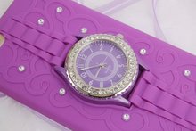 Luxury 3D Diamond Watch Case Candy Silicon Phone Cover Fashion Silicone Case For iPhone 6 6S