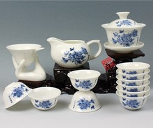 Freeshipping New Coming Ceramic bone China kungfu tea set suit tea cups ceramic 13PCS tea set