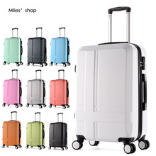20 «22» Frosted carry-ons Hardside Luggage, solid trolley case ,pink travel box ,universal wheel Rolling Luggage A1028