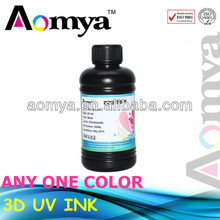 3D UV LED Ink UV Printing Ink For epson UV Flatbed Printer DX5 DX6 DX7 head for Plastic Ceramic PP PU ABS Glass Wood