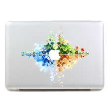 Removable DIY Avery waterproof four kinds of flowers tablet sticker and laptop computer sticker for macbook Pro 15,260x270mm