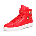 extra large size US11 Euro45 mens snow ankle boots fashion five stars decoration metal plus big