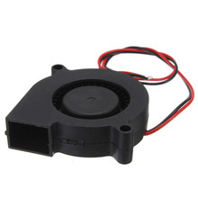 2016 Hot Sale 50 x 50 x 15mm Electronic 3D Printer 12V DC 50mm Blow Radial Cooling Fan Double ball bearing long life low noisy