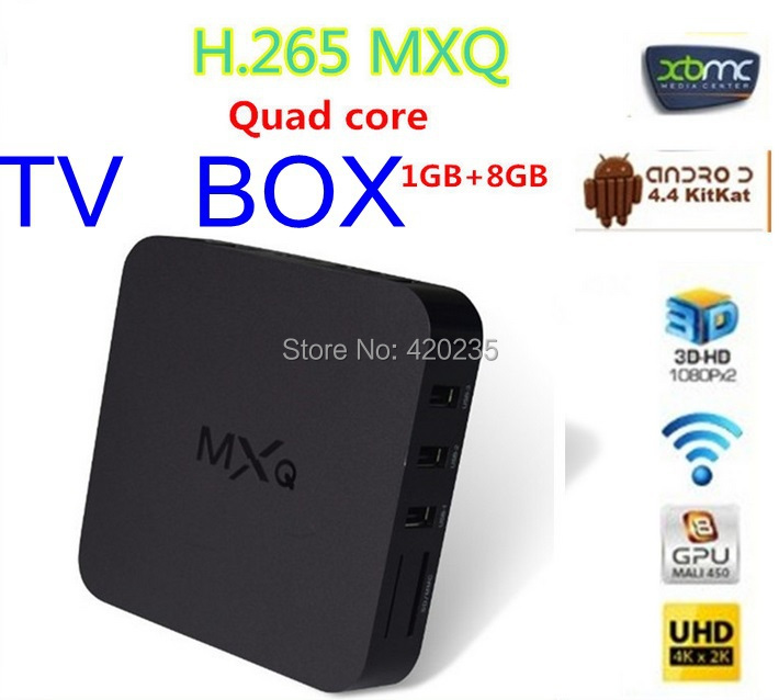Mxq   MX XBMC Amlogic S805  IPTV Android 4.4   Kitkat 1  / 8  wi-fi  Miracast