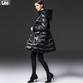 2016 Promotion Polyester Solid Zipper Thick Full Ukraine Miss Bai Yarong Winter2016 Long Section Of The