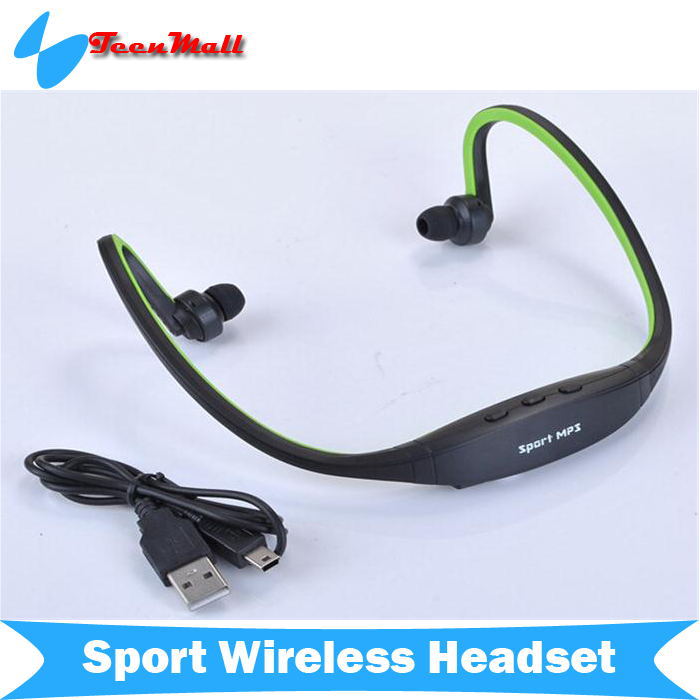 Sport Wireless Headset In Ear loop Headphones Micro SD/TF Card FM Radio Music MP3 Player