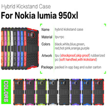 Shimizu case Unique Hybrid Cool Back Cases For Nokia Microsoft Lumia 950 XL phone cases Car Tyre Skin Stand Holder Frame